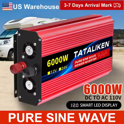 Pure sine wave inverter American socket 3500 w / 4500 w / 5000 w / 6000 w / 7000 w / 8000 w househol