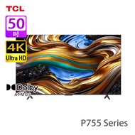 TCL 50P755 50 吋 UHD 4K 智能電視 2024新款系列/纖薄的一體式設計/HDR 10+