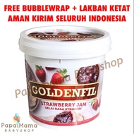 Goldenfil Strawberry dan Goldenfil Blueberry Jam 1KG Fresh Real Fruit Segar Smoothies ALL RASA