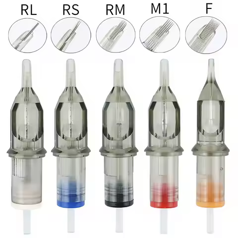 100/50/10 PCS Tattoo Needle Sterilized RL RM RS M1 Tattoo Cartridge Needles For Tattoo Pen