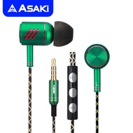 [ส่งฟรี] Asaki IN-EAR SMALLTALK หูฟังอินเอียร์สมอลทอล์คและรีโมทคอนโทรล มีไมค์ในตัวกดรับ-วางสาย/เพิ่ม-ลดเสียงได้ รุ่น A-K6023MP รับประกัน 1 ปี