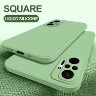sale Redmi Note 10 Pro Case Square Liquid Silicone Phone Soft Cover For Xiaomi Redmi Note 10 Pro Red