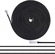 Lanlord Black Shock Cord 1/8 Inch,Bungie Cord,Elastic Cord, Bungee Cords,120 Feet (37m),Black1/8In12