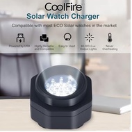 CoolFire - UV-Free Solar Watch High-Speed Charger for All Eco-Solar Watches Portable Battery Charger