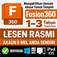 [1-3 tahun] Fusion 360 2027~2024  F360 Langganan Asli  Pengaktifan Lesen Global  Ikut dengan Akaun S