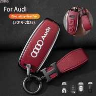 ZOBIG Audi Key Advanced Quality leather key case is compatible with 2018-2025 Audi A4 Q7 Q5 TT A3 A6