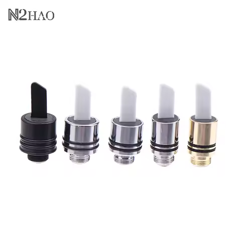 Single Hot Knife 510 Ceramic Heat Tip Coil with Cover Cap 11.5mm Black Silver Cut Wax Accessory Tool