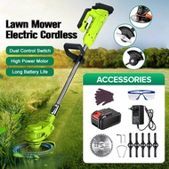 Lawn mower Cordless lawn mower Electric lawn mower Outdoor Lawn mower lithium battery electric lawn mower Weeding Tool Mower Portable Adjustable Length Trimmer Home Must-have Lawn mower Set Push Garden tools Garden trimmer Lawn mower