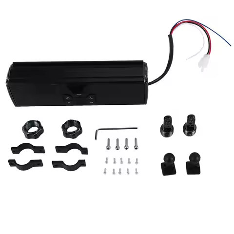 ABIB -Motorcycle Stereo Speakers MP3 Music Player Bluetooth Player With USB,AUX-IN,FM Radio For 7/8-
