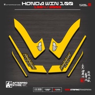 HONDA STRIPING WIN 100 MFX22/ STICKER BODY MOTORCYCLE WIN 100 OLD NEW/ STICKER LIST VARIATION/1997-2