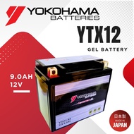 YTX12-BS YTX12 BATTERY YOKOHAMA YAMAHA XJ600N XT600 HONDA CM200T ZXR1200 GSX-R1000 ER6 BLADE250 BLAD