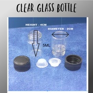 5 ML CLEAR GLASS BOTTLE