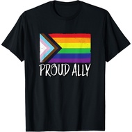 Proud Ally | Pride Month Q Black Pride Flag T-Shirt