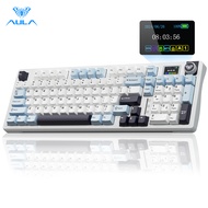 AULA S98Pro wireless keyboard 96 Keys BT/2.4/Type-c RGB hot swappable knob LCD display screen