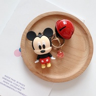 Disney ตุ๊กตาพวงกุญแจการ์ตูน Disney  Figurine Key Winnie The Pooh Bear Stitch Mickey Mouse Tigger Do