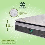 [READY STOCK]ECO-LEX PEARL 14 Inch Mattress Tilam 7-Zone body support Pocket Spring Natural Latex Co