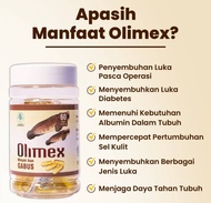 Kapsul Olimex Minyak Ikan Gabus Albumin Menyembuhkan luka Pasca Operasi