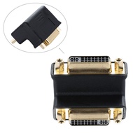 24+5DVI dvi-i Female to Female Right Angle Adapter DV Extension I Elbow DVI24+5 F/F Adapter Data Cab