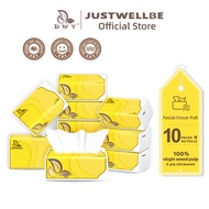 【10 Packs】DWY 5-Ply Thickened Virgin Wood Pulp No Fluorescent Tissues