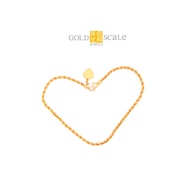 Gold Scale Jewels 916 Gold Rope Anklet