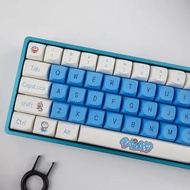 Doraemon keycaps 125Keys MA Profile PBT Sublimation For Cherry MX Switch Mechanical Keyboard Keychro
