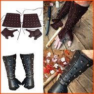 WIT Medieval Armor Men Cosplay Boxing Gloves Vintage Pirate Knight Gauntlet Wristband Bracer Adjusta