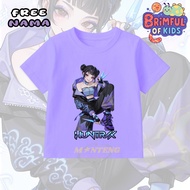 KPOP DEMON HUNTER GIRLS' T-SHIRT ZOEY KPOP DEMON HUNTER CHILDREN'S T-SHIRT FREE NAME