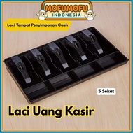Cash Drawer Money Cash Tray 5 Compartments Drawer Cash Storage Drawer BR138