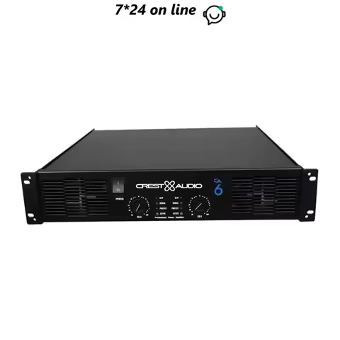 CA6 Professional Power Amplifier Pure Power Amp 2 Channels (2U) KTV/Stage/Home Entertainment KTV 8Oh
