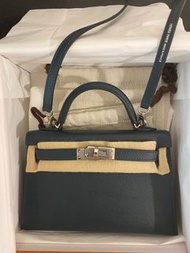 Hermes Mini Kelly Epsom 銀扣