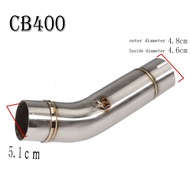 Motorcycle Exhaust Middle Pipe For Honda CB400 XJR400 FZ400