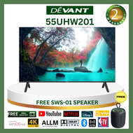 Devant 55 inch Ultra HD Web OS TV 55UHW201 - Netflix YouTube Disney+ VIU ThinQ Voice Command Screen 