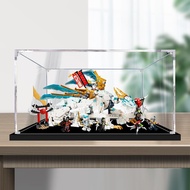 [Transparent Display Box] Acrylic Display Box Suitable for Lego 71786 Like Frozen Dragon Figure Mode