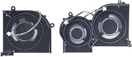 New Replacement GPU Cooling Fans for MSI GS65 Stealth P65 Creator WS65 P/N: MS-16Q4 BS5005HS-U3J DC5