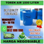 1500 liter Toren air Fiberglass ( Tangki Air )