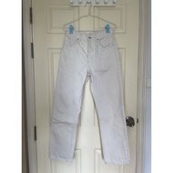 White Jeans From Uniqlo size 24 (61 cm) Length 42 Inches Waist 26-27 Hips 36 Beautiful To Wear.