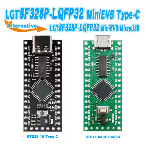LGT8F328P LQFP32 MiniEVB With Crystal Replaces Nano V3.0 ATMeag328P CH9340C/CH340C SOP16 USB Driver