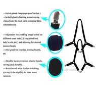 Vjia 2 Pcs Sheet Bed Adjustable Suspenders Crisscross Band Straps Grippers Mattress Duvet Elastic Fa