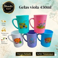 Viola Glass 450ml Handled Glass/ 450 Plastic Cup/ ML