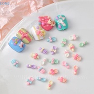 EONE 50 Pcs Cute Cartoon Tableware Nail Charms 3d Resin Shovel Fork Spoon Nail Art Accessories For D