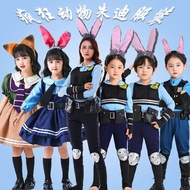 Crazy Zootopia Judy Hopps Cosplay Costume - Police Officer Outfit