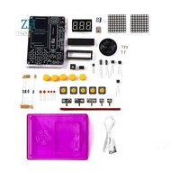 Mini Pixel Game Console DIY Game Console Voice Version Purpler Shell