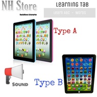 Learning Tablet Sound Music Kids Tab Laptop English Education Tablet
