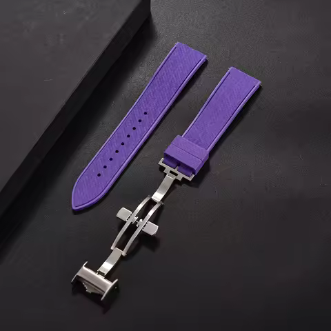 Swatch Omega Strap Tudor JWNSPA Mosaic FKM Rubber Strap 20mm 22mm Quick Release For Diving Watch Str