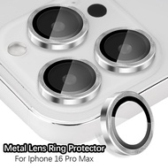 For iPhone 16 Pro Max A Set of Camera Protector Metal Lens Ring Glass iPhone 16 Pro Plus 16Pro iPhon