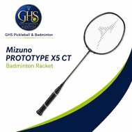 Mizuno PROTOTYPE X5 CT Badminton Racket | 4U5 Head Heavy Racket | Stiff Power Control & Smash