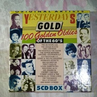 Original Yesterdays 100 Golden Oldies of the 60s CD, contains 5 CDs and still smooth