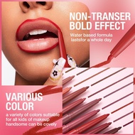 12color Lip Liner Lipstick Pen Waterproof Sweat-proof Modification Multi-color Non-shedding B1i1
