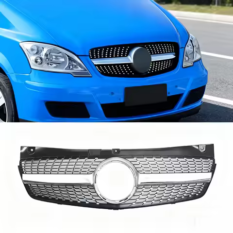 Diamond Style Front Inlet Grille Radiator Grill Upgrade For Mercedes-Benz W639 Viano/Vito 2011 2012 