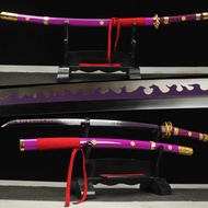 HERO SWORD Roronoa Zoro Katana, Yama Enma Anime Samurai Cosplay Sword, Handmade Real Metal Japanese 